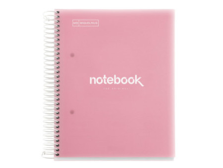 MIQUELRIUS Cahier à spirale 'Notebook EMOTIONS', A5, rose