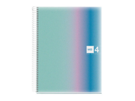 MIQUELRIUS Cahier à spirale 'Notebook AURORA', A4, Santorini