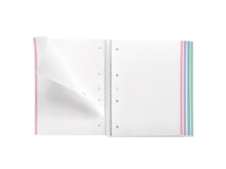 MIQUELRIUS Cahier à spirale 'Notebook AURORA', A4, Santorini