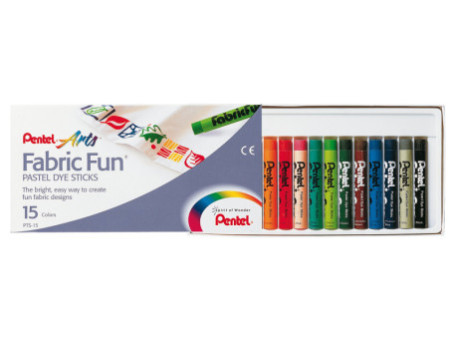 PentelArts Pastel pour tissus PTS, étui en carton de 15