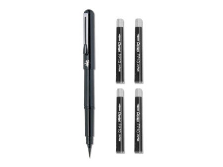 PentelArts Stylo pinceau Brush Pen, corps: noir