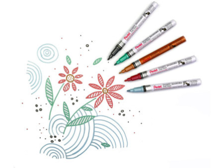 PentelArts Marqueur peinture MSP10, 1,0 mm, rouge métallisé