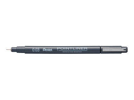 PentelArts Permanent Feutre technique Pointliner, noir
