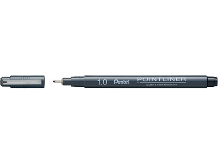 PentelArts Feutre technique permanent Pointliner, noir