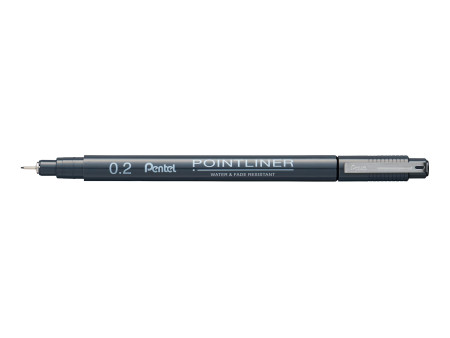PentelArts Feutre technique permanent Pointliner, noir