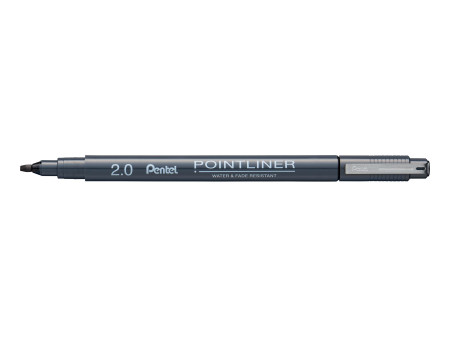PentelArts Permanent Feutre technique Pointliner, noir