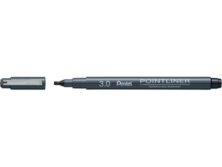 PentelArts Permanent Feutre technique Pointliner, noir