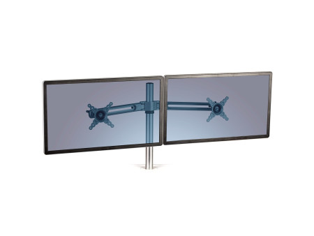 Fellowes Double bras de moniteur Lotus, argent
