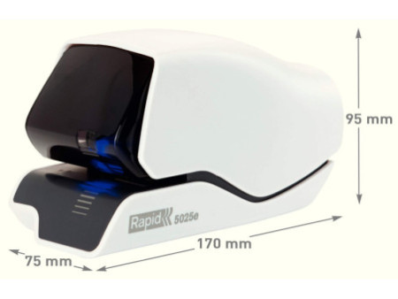 Rapid Agrafeuse électrique Supreme 5025e, blanc/gris