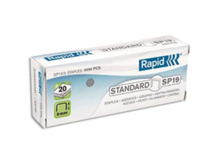 Rapid Agrafes SP 19/6, zingué