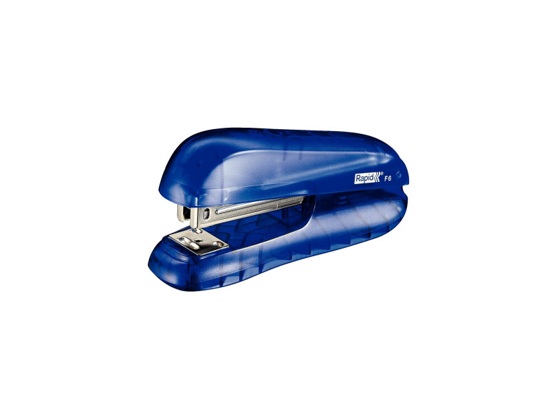 Rapid Agrafeuse F6, capacité d'agrafage: 20 feuilles, bleu