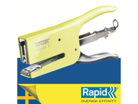 Rapid Pince agrafeuse Classic K1 Retro Mellow Jellow, jaune