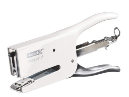 Rapid Pince agrafeuse Classic K1 Retro Coconut Kiss, blanc
