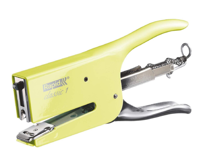 Rapid Pince agrafeuse Classic K1 Retro Mellow Jellow, jaune