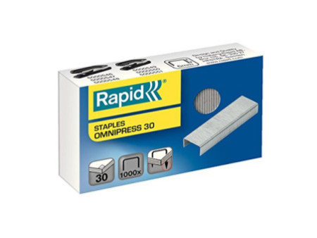 Rapid Agrafes Omnipress 30, galvanisé