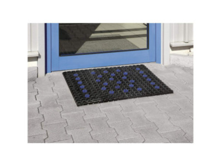 miltex Tapis caillebotis en caoutchouc Scriper, noir