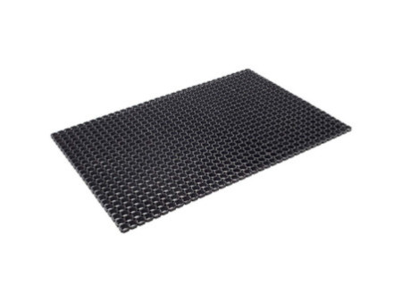 miltex Tapis caillebotis en caoutchouc Scriper, noir