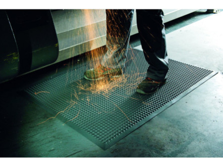 miltex Tapis poste de travail Yoga Ergo Fire, 950 x 1.250 mm