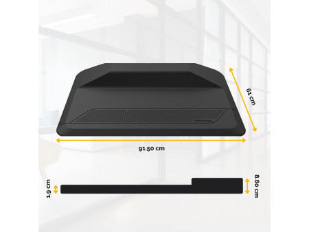 Fellowes Tapis anti-fatigue 'ActiveFusion', noir