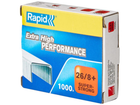 Rapid Agrafes Super Strong 26/8+, galvanisé