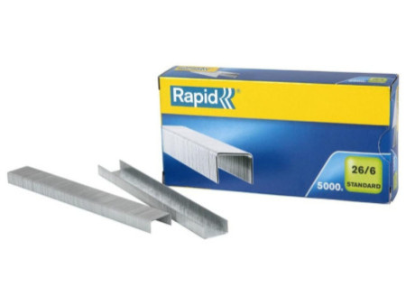 Rapid Agrafes Standard 26/6, galvanisé