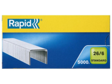 Rapid Agrafes Standard 26/6, galvanisé