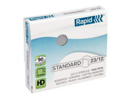 Rapid Agrafes Standard 23/12, galvanisé