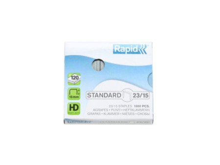 Rapid Agrafes Standard 23/15, galvanisé
