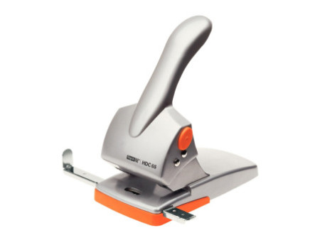 Rapid Perforateur d'archives Fashion HDC65, argent/orange