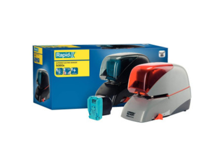 Rapid Agrafeuse électrique Supreme 5080e, blanc/noir