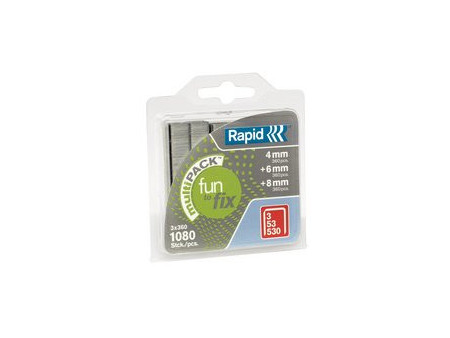 Rapid Agrafes, cassette d'agrafes 5080e, pack de 3
