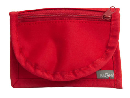 PAGNA Pochette tour de cou, nylon, rouge