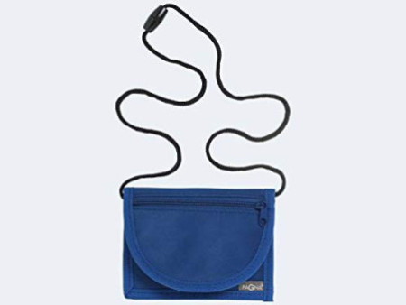 PAGNA Pochette tour de cou, nylon, bleu