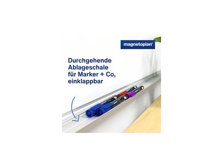 magnetoplan tableau blanc CC, (L)1.500 x (H)1.200 mm