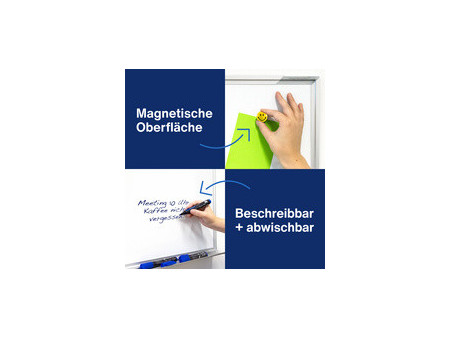 magnetoplan tableau blanc CC, (L)1.800 x (H)1.200 mm