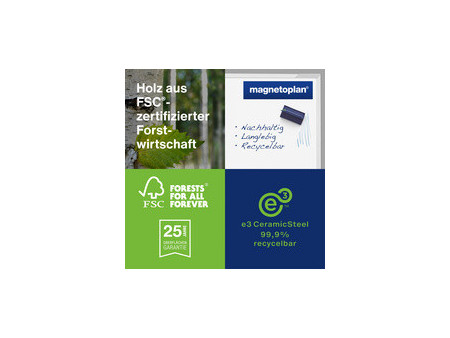 magnetoplan tableau blanc CC, (L)3.000 x (H)1.200 mm