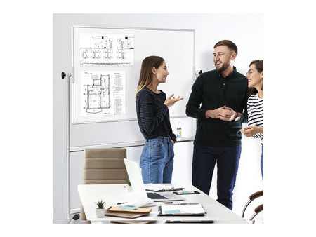 magnetoplan Tableau blanc SP mobile, (L)1.800 x (H)1.200 mm