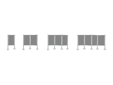 magnetoplan mur de présentation set 1, (L) 1345 x (H)1800 mm