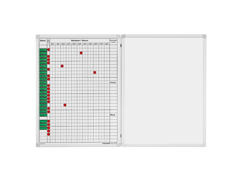 magnetoplan Tableau planning pour absence et présence,