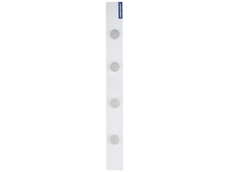 magnetoplan kit de barrettes magnétiques, 500 x 50 mm, blanc
