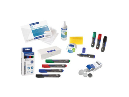 magnetoplan Kit d'accessoires ferroscript, pour tableau