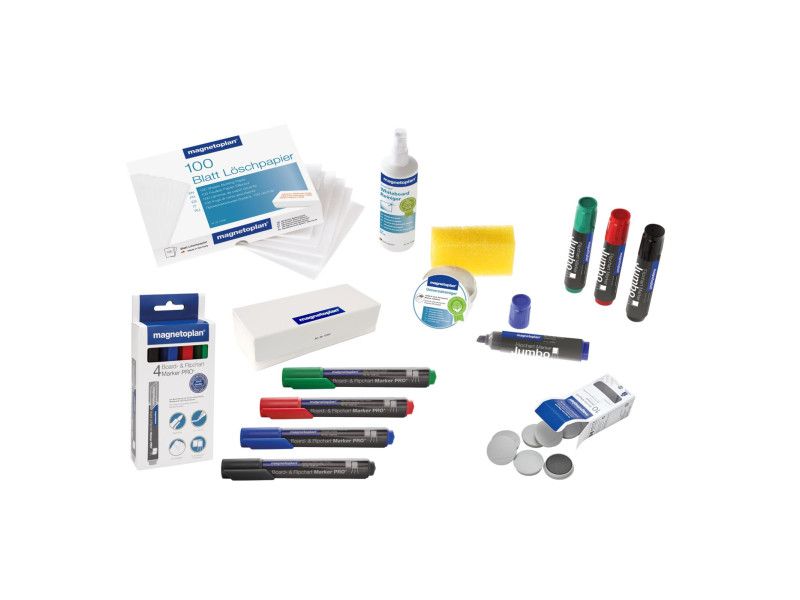 magnetoplan Kit d'accessoires ferroscript, pour tableau