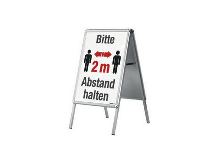 magnetoplan Chevalet publicitaire SP, A1, argent/argent