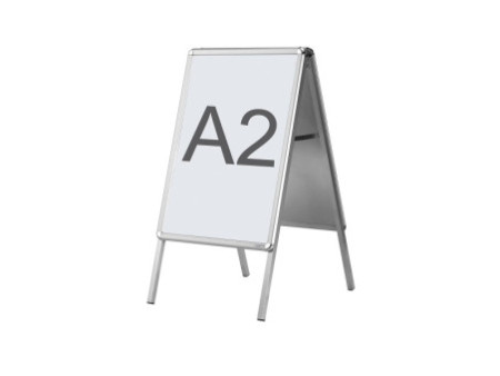 magnetoplan Chevalet publicitaire SP, A2, argent/argent