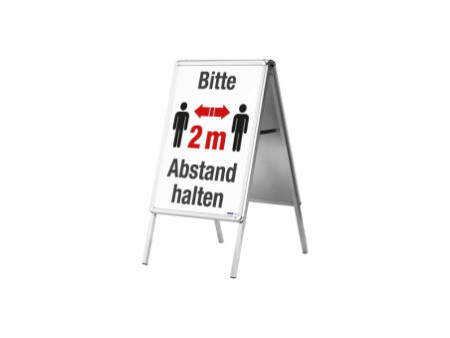 magnetoplan Chevalet publicitaire SP, A2, argent/argent
