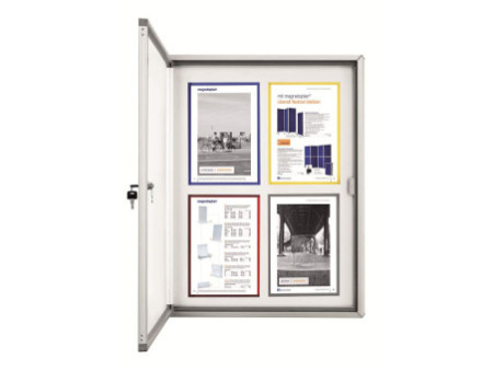 magnetoplan vitrine d'affichage CC, 4 x format A4, pour