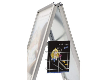 magnetoplan panier métallique suspendu pour prospectus, A4