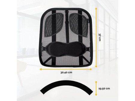Fellowes Support dorsal en maille Professionnel Series, noir