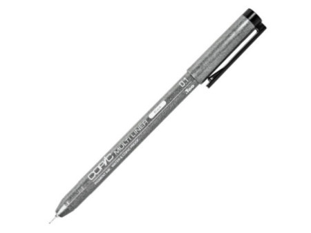COPIC Feutre MULTILINER, 0,1 mm, noir
