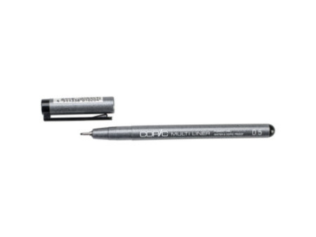 COPIC Feutre MULTILINER, 0,5 mm, noir
